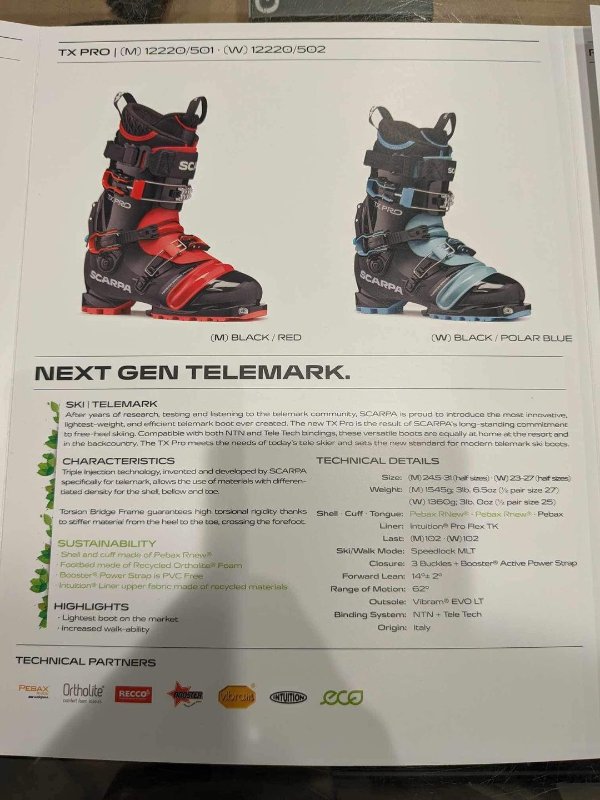 Did The New TXPro Just Drop Telemark Talk Telemark Tips Forum