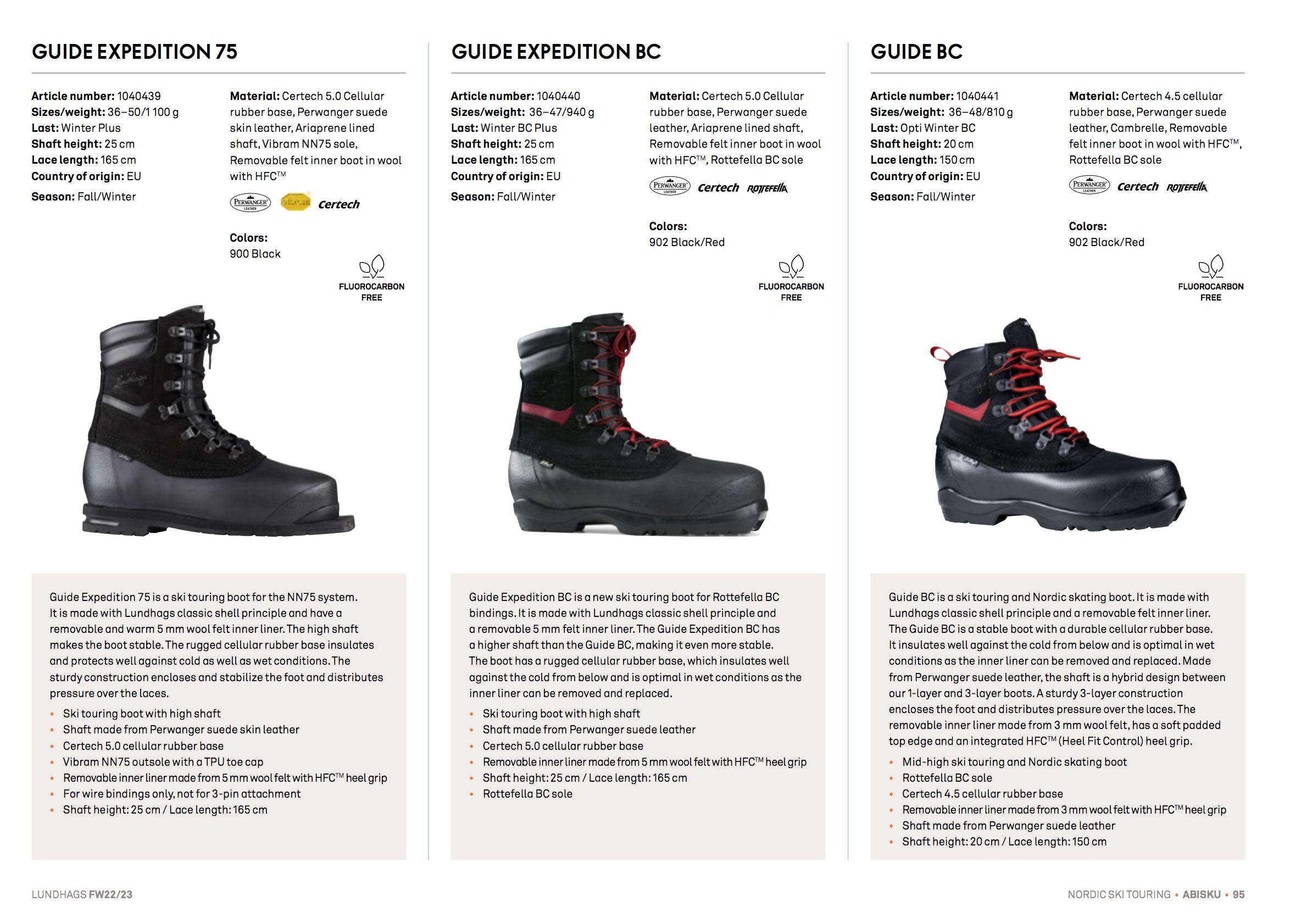 Lundhags Size Guide